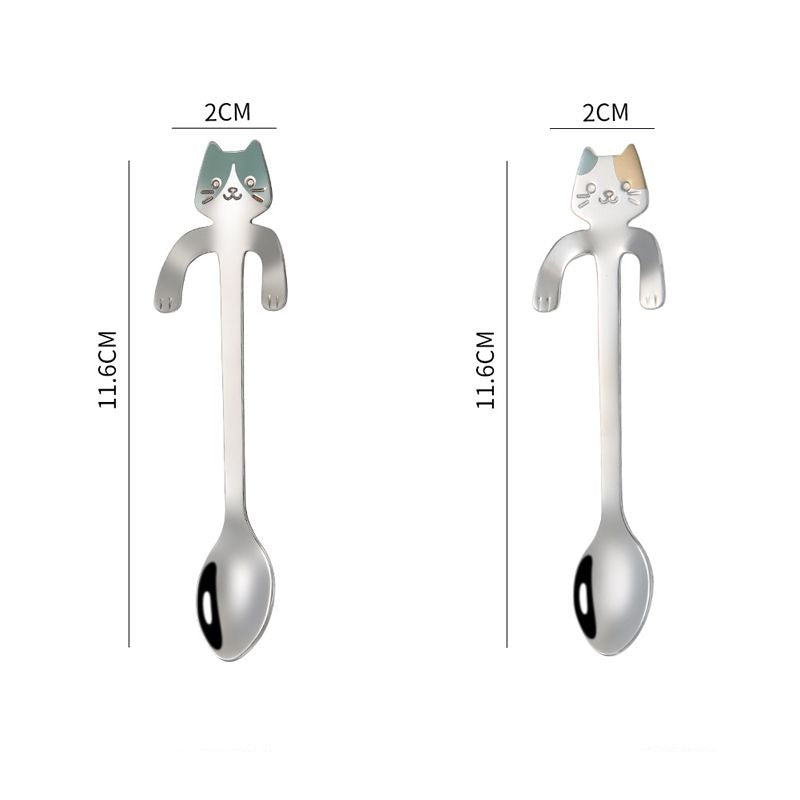 Kaffeskedar & Teskedar i Kattdesign från NordicDetalj